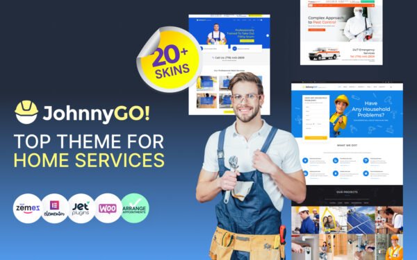 JohnnyGo – Multipurpose Home Services WordPress Theme