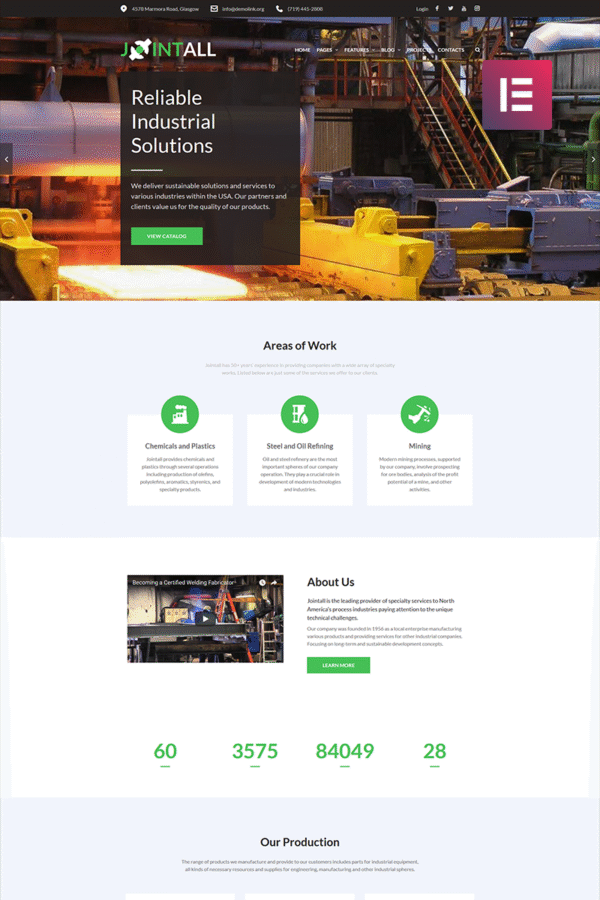 Jointall – Construction Company WordPress Elementor Theme WordPress Theme
