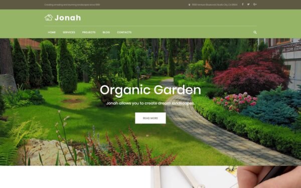 Jonah – Landscape Design and Lawn Mowing WordPress Theme