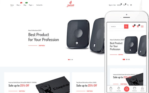 Jordan – Theme for Digital, Electronic, Computer Store WooCommerce Theme