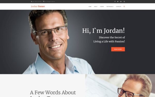 Jordan Turner – Life Coaching WordPress Theme