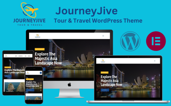 JourneyJive – Tour & Travel Elementor WordPress Theme
