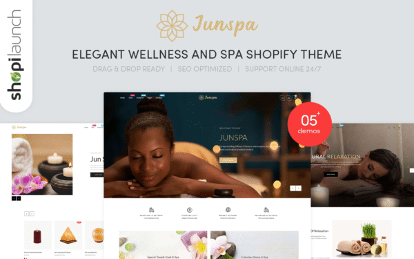 Junspa – Elegant Wellness & Spa Shopify Theme