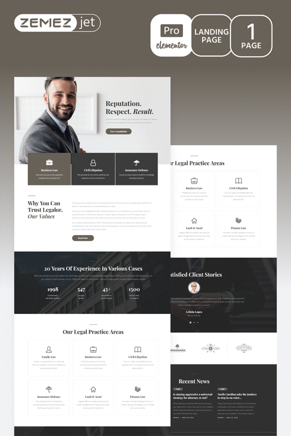 Juristos – Lawyer Pro Elementor Kit
