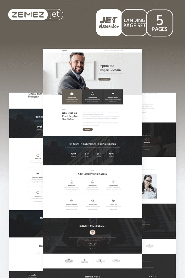 Justicon – Lawyer Elementor Jet Kit Elementor Kit