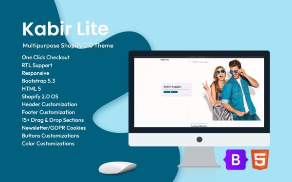 Kabir Lite – Multipupose Shopify Theme – Free Shopify Theme