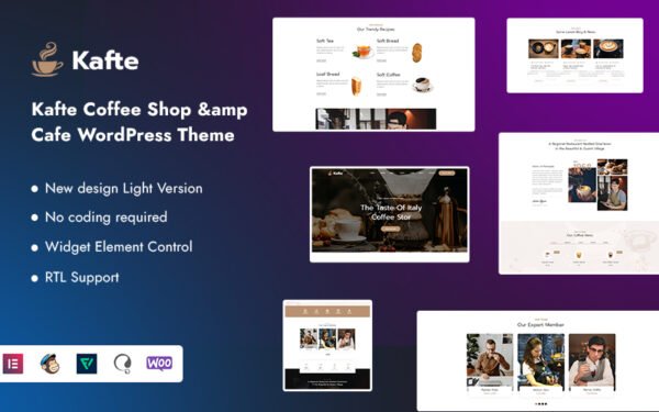 Kafte – Coffee Shop & Cafe WordPress Theme