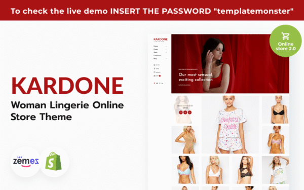 Kardone Woman Lingerie Online Store Theme Shopify Theme