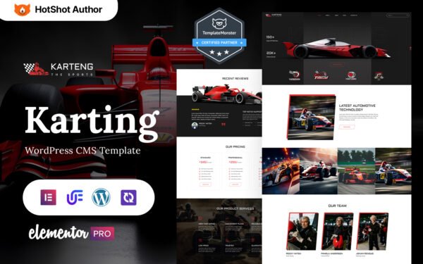Karteng – Karting Club WordPress Elementor Theme WordPress Theme