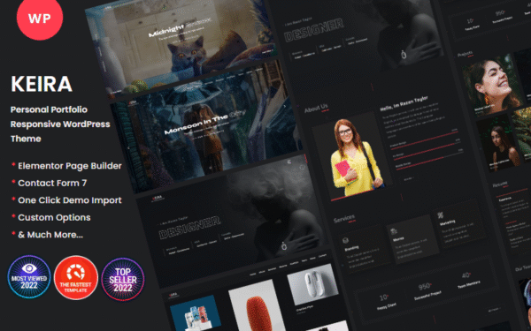 Keira – Personal Portfolio WordPress Theme