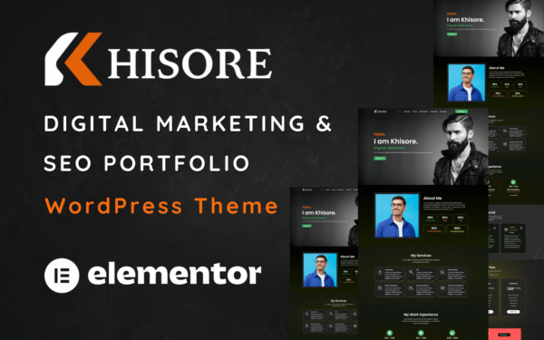 Khisore – Digital Marketing Portfolio WordPress Theme One Page