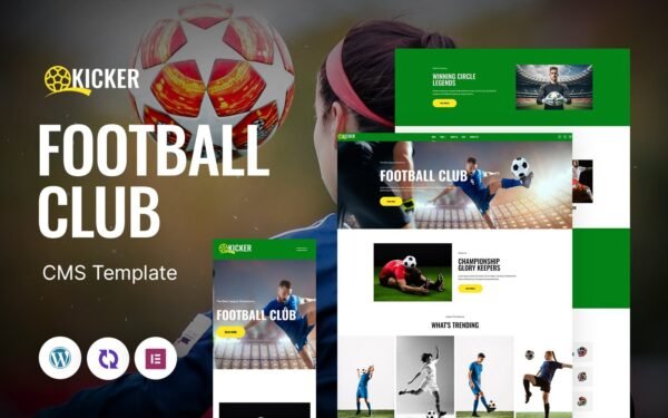 Kicker – Football Club Multipurpose Responsive WordPress Theme