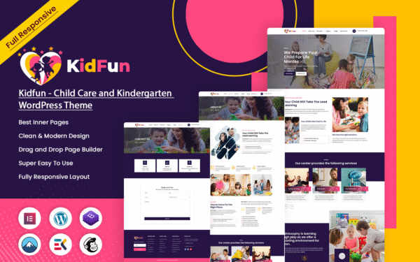 Kidfun – Child Care and Kindergarten WordPress Theme