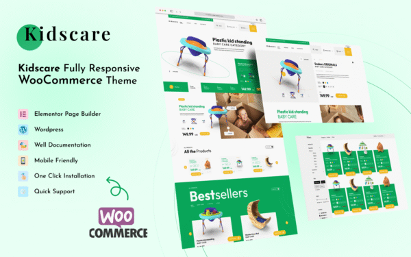 Kidscare – Child-focused WordPress Theme WooCommerce Theme
