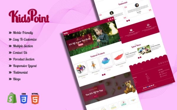 Kidspoint – Kids Toys Store Responsive Shopify Theme