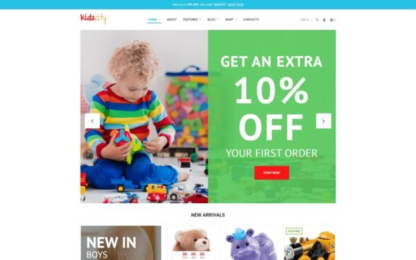 Kidz City – Kids Store Elementor WooCommerce Theme