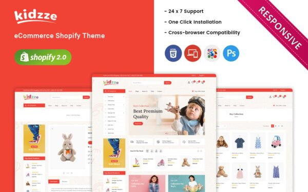 Kidzze – Kids Clothing & Toys Store Shopify Theme