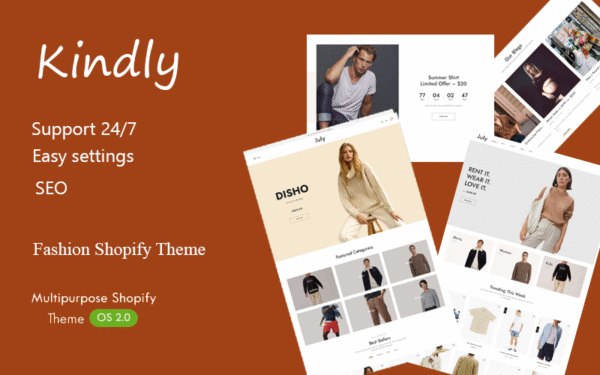 Kindly – Fashion Model Shopify Responsive Theme Shopify Theme