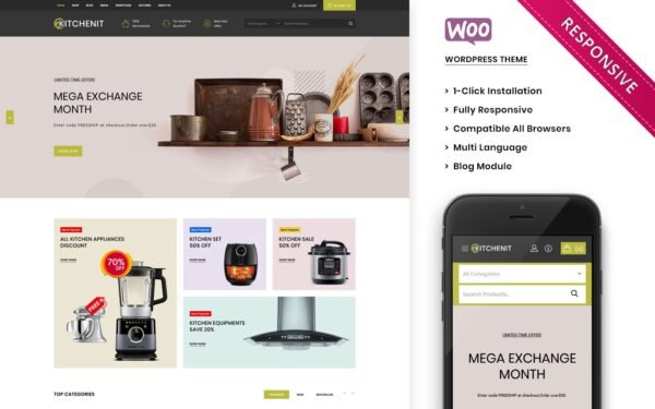 Kitchenit – The Mega Kitchen Store Premium WooCommerce Theme