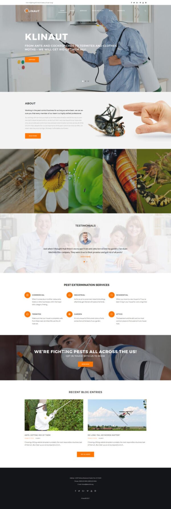Klinaut – Pest Control WordPress Theme