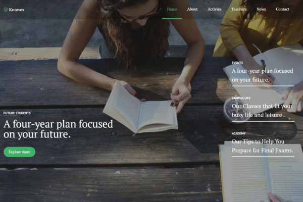 Knowes – Education Multipurpose Modern WordPress Elementor Theme WordPress Theme