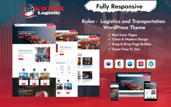 Kolex – Logistics and Transportation WordPress Theme