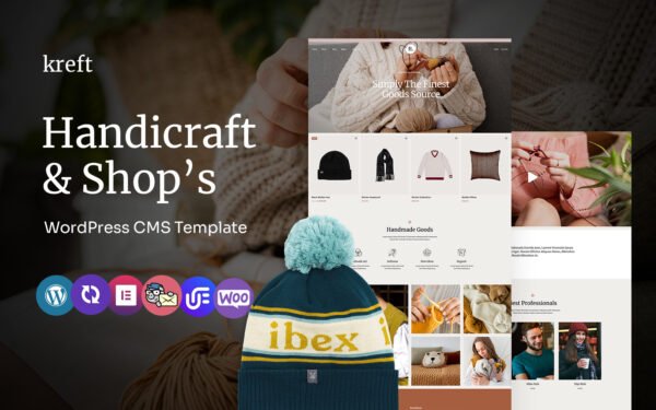 Kreft – handicraft And Woolen Shop Multipurpose WordPress Elementor Theme WordPress Theme
