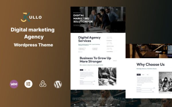 Kullo – Digital Markeitng Agency Wordpress Theme WordPress Theme