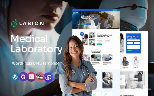 Labion – Laboratory And Medical Research Multipurpose WordPress Elementor Theme WordPress Theme