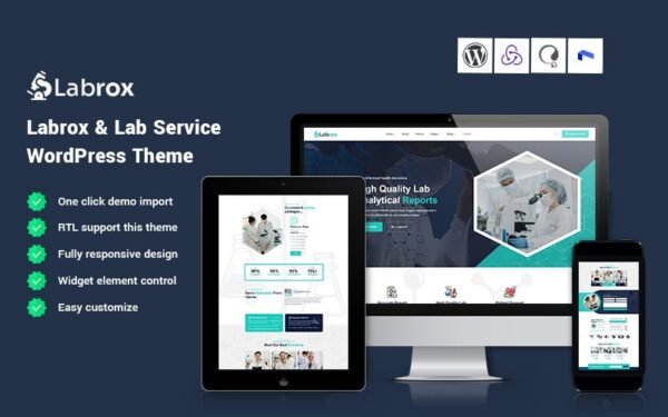 Labrox – Lab Service WordPress Theme