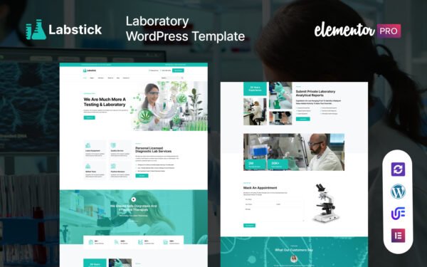 Labstick – Laboratory And Science Research WordPress Theme