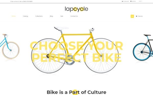 Lapcycle – Cycling Multipage Clean Shopify Theme