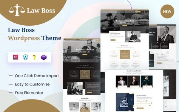 Lawboss – Law, Lawyer & Attorney WordPress Theme