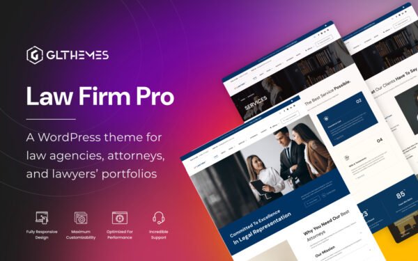 LawFirm Elite – Multipurpose Responsive Legal Theme WordPress Theme