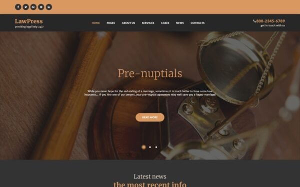 LawPress – Law Firm Responsive WordPress Theme