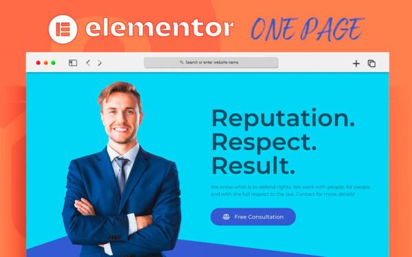Lawyer Pro Elementor Landing Page Template Elementor Kit