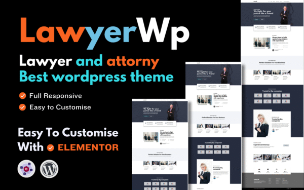 Lawyerwp – lawyer And Attorney Portfolio WordPressTheme WordPress Theme