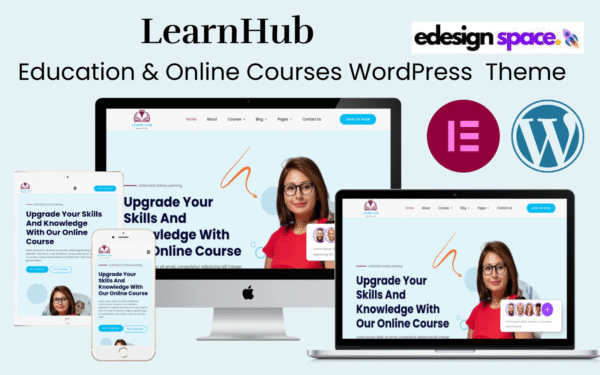 LearnHub – Education & Online Courses WordPress Theme