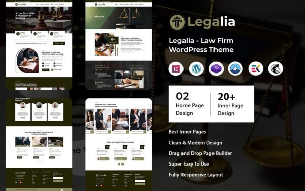 Legalia – Law Firm WordPress Theme