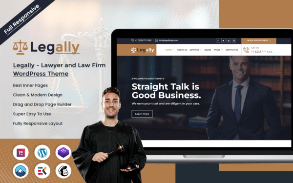 Legally – Lawyer and Law Firm Wordpress Theme WordPress Theme