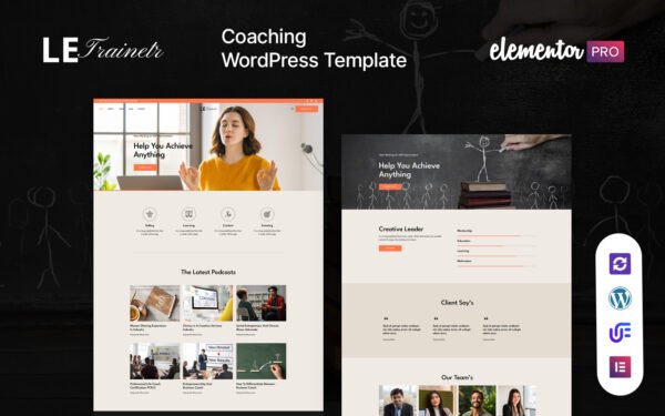 Letrainer – Life Coach WordPress Theme
