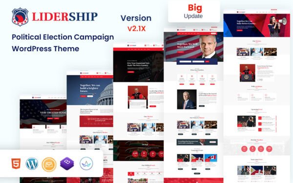 Lidership – Political, Election Campaign and Party Candidate WordPress Theme