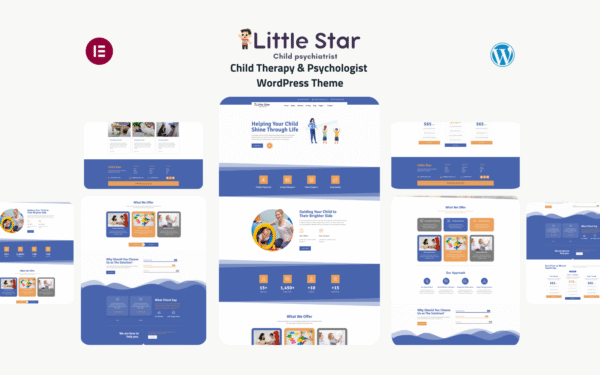 Little Star – Child Therapy & Psychologist WordPress Theme