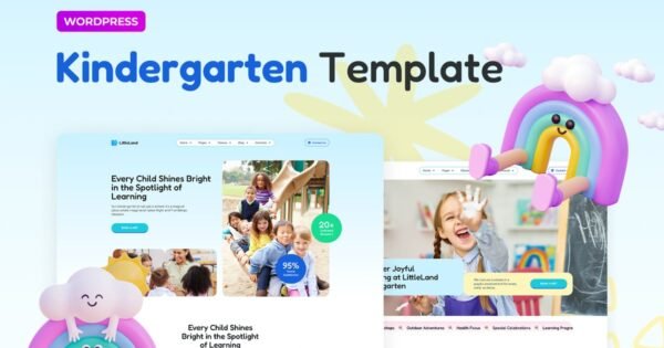 LittleLand – Kindergarten Template Elementor Pro Template Kit