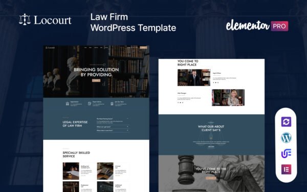 Locourt – Lawyer And Attorney WordPress Theme