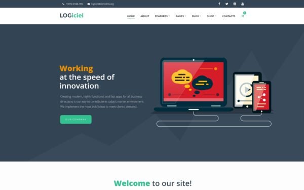 Logiciel – Software Company WordPress Theme
