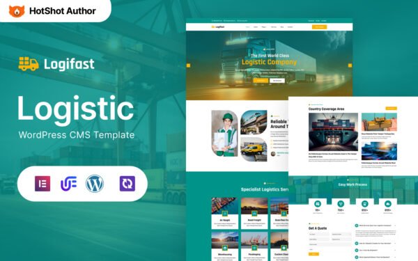 Logifast – Transportation & Logistics WordPress Elementor Theme WordPress Theme