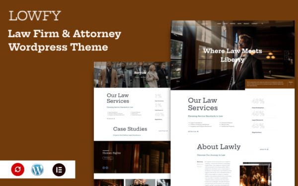 Lowfy – Law Firm & Attorney Wordpress Theme WordPress Theme