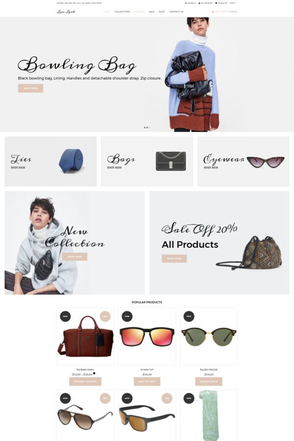 Lux Look – Accessories Elegant Shopify Theme