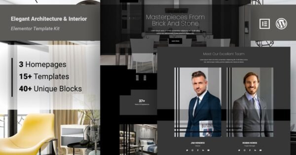 Luxior – Architecture & Interior Elementor Template Kit